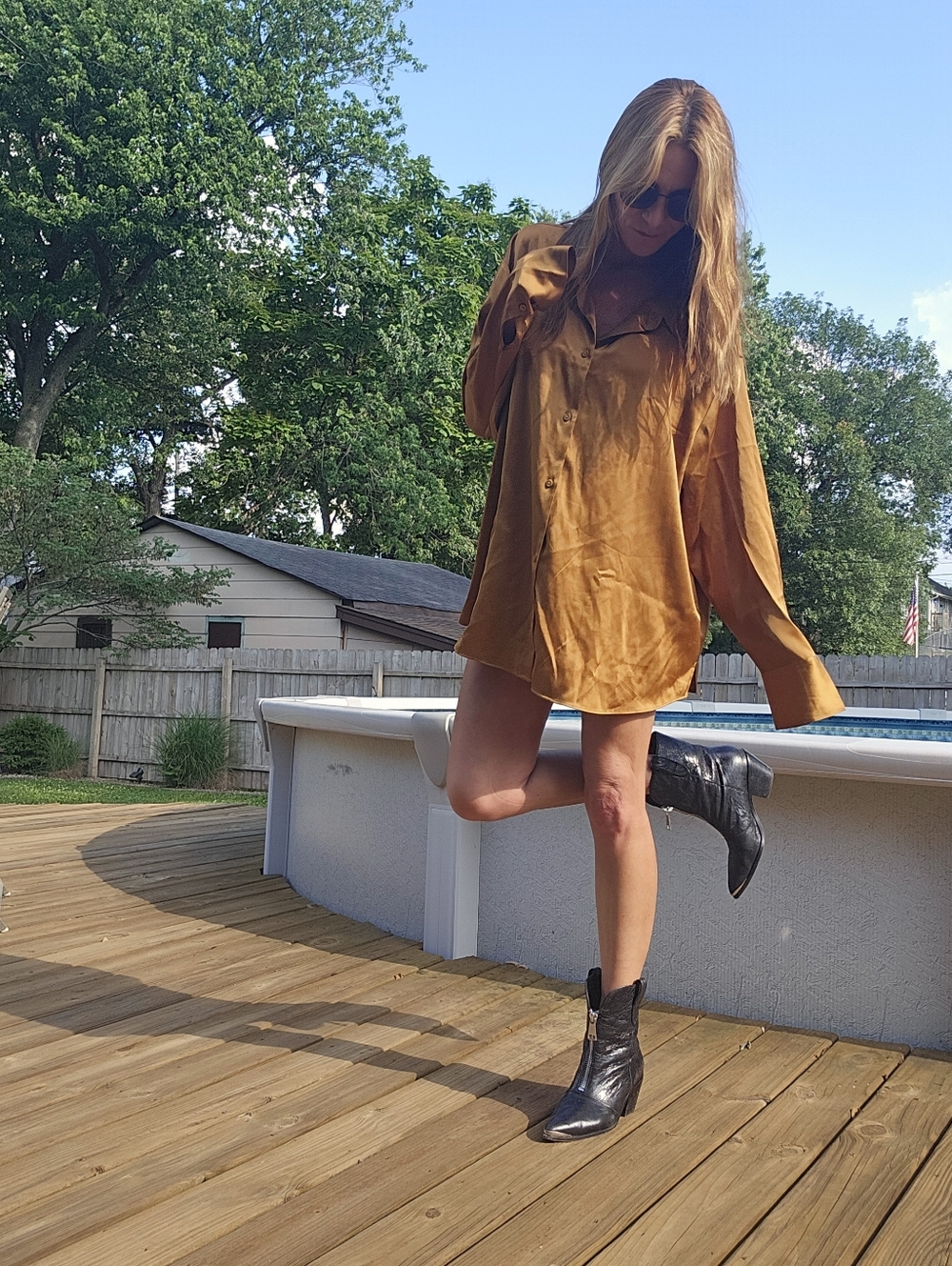 Abercrombie Bronze Blouse